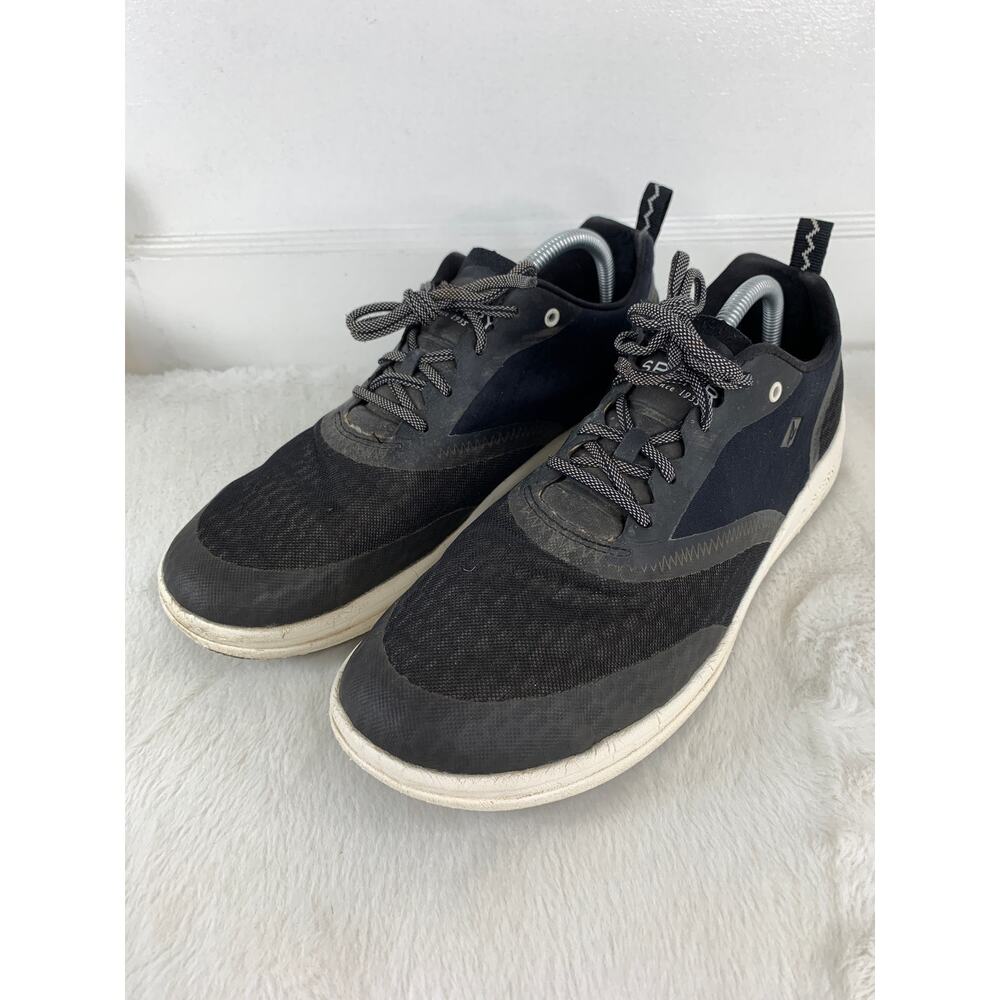 Sperry Men’s Fathom Black Lace-Up Sneakers Size 11 Casual Athletic Walking Shoes